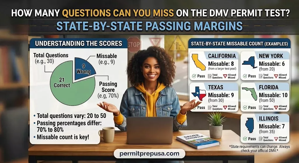 How Many Questions Can You Miss on the Permit Test? State-by-State Margins