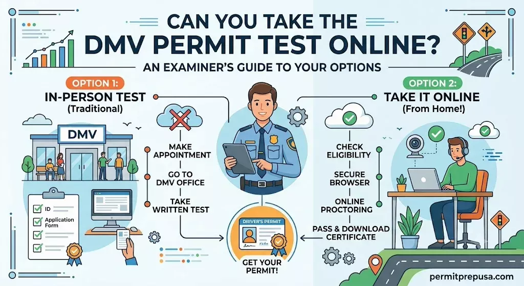 Can You Take the DMV Permit Test Online? An Examiner's Guide