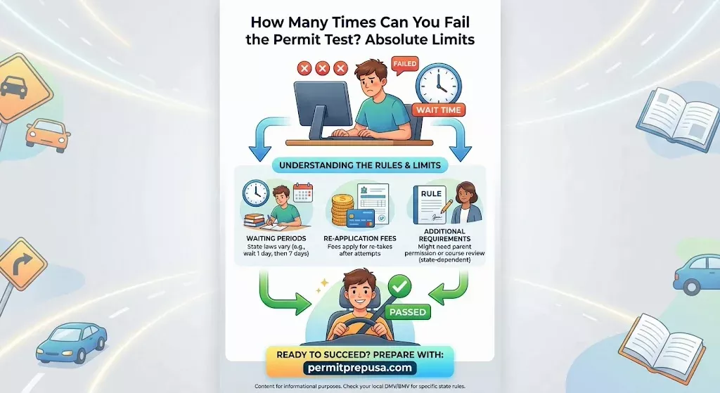 How Many Times Can You Fail the Permit Test? Absolute Limits