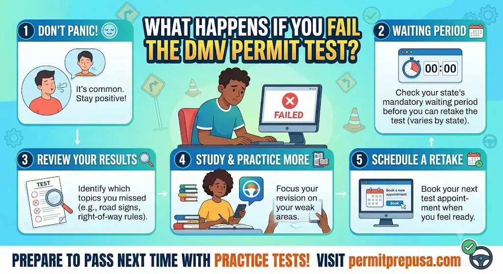 What Happens If You Fail the DMV Permit Test