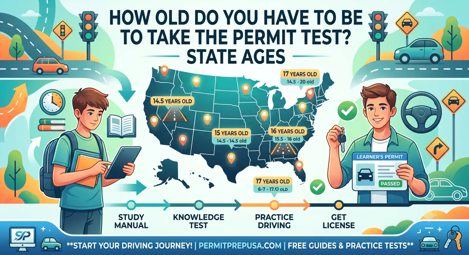 How Old Do You Have to Be to Take the Permit Test? State Ages