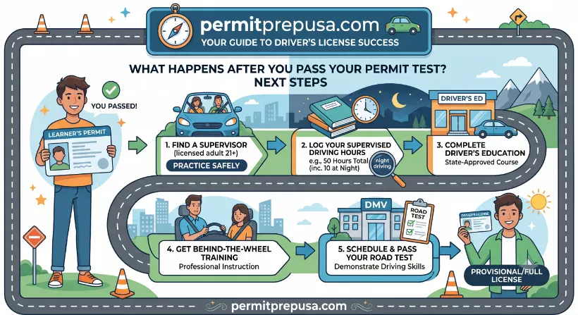 What Happens After You Pass Your Permit Test? Next Steps
